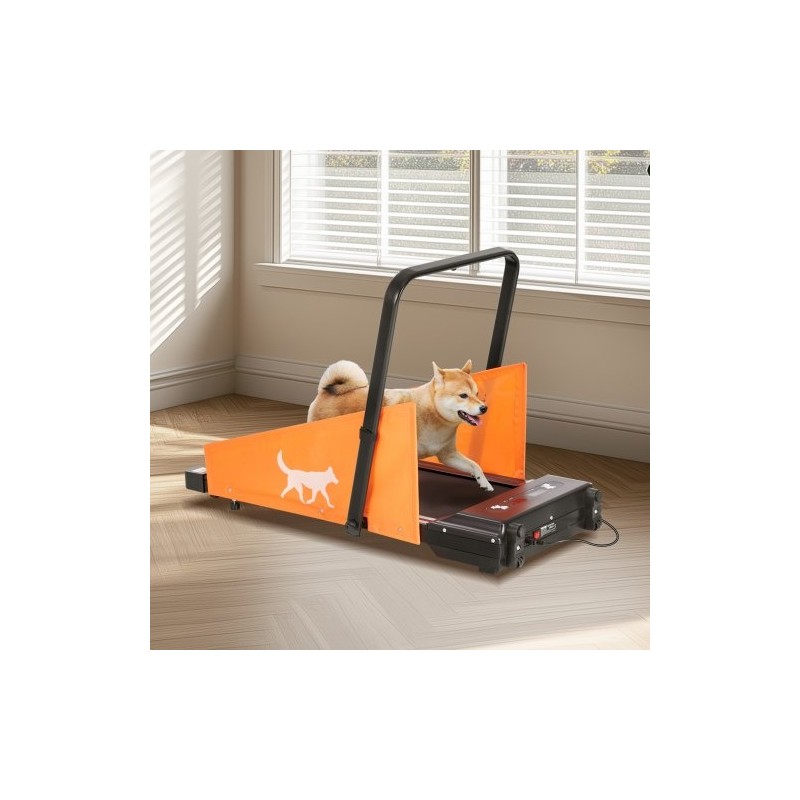 Sähköinen koirien juoksumatto hiiliteräsrunkoinen Oxford-kangas 200 paunaa taitettava U-muotoinen kaari