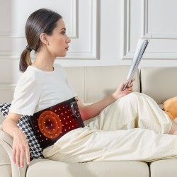 Punavalovyö neopreenikangas vyötärölle 660 nm ja 850 nm 105 lediä 3000 mAh