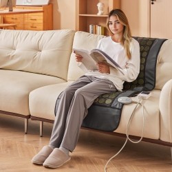 Infrapunalämpömatto PU-nahkainen 1780×604 mm koko keholle 96 jadekiveä 72 turmaliinikiveä