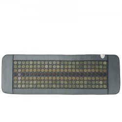 Infrapunalämpömatto PU-nahkainen 1780×604 mm koko keholle 96 jadekiveä 72 turmaliinikiveä