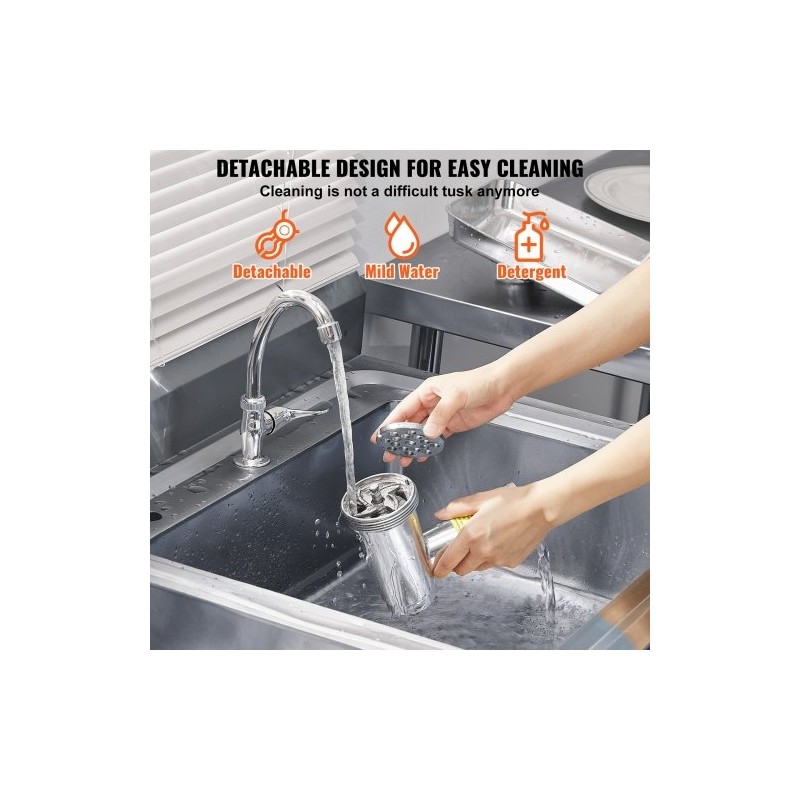 Lihamylly pöytämallinen 300W ruostumaton teräs 3 makkarasuutinta keittiöihin ravintoloihin