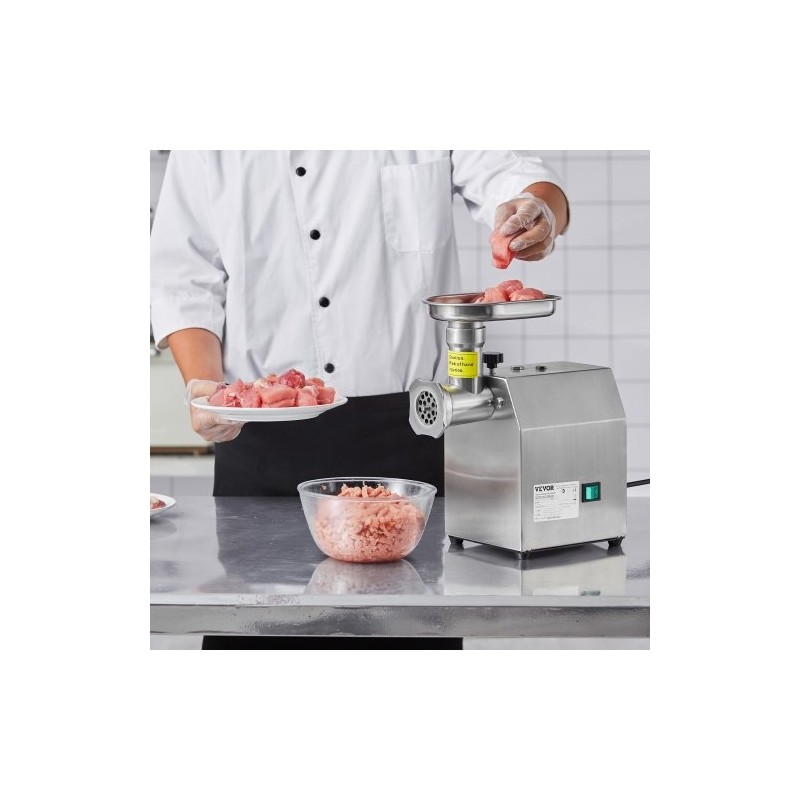 Lihamylly pöytämallinen 300W ruostumaton teräs 3 makkarasuutinta keittiöihin ravintoloihin