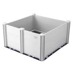 Koiran pentulaatikko PVC-muovi 98×98×46 cm irrotettavat paneelit kaiteet pissatyynyt mukana