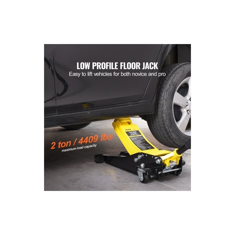 Matalaprofiilinen hydraulinen hallitunkki 1500 kg kaksoismäntä 75–470 mm rautarunko