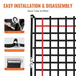 Kuormaverkko polypropeeni 2440 x 1830 mm 272 kg kantavuus 4 säädettävää hihnaa