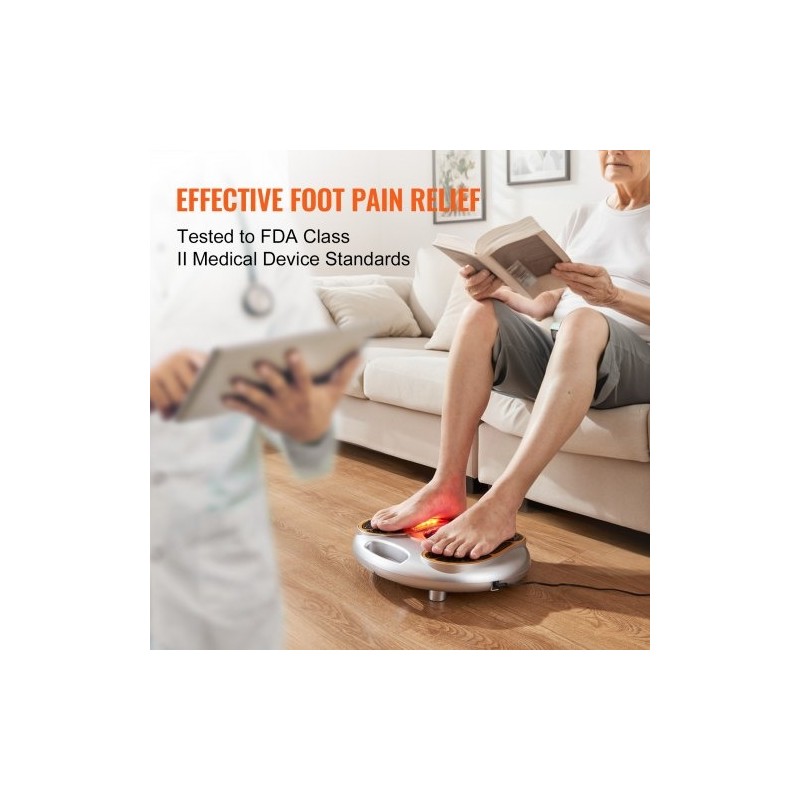 Jalkojen sähköstimulaattori EMS ja TENS 25 ohjelmaa 99 voimakkuustasoa kaukosäädin