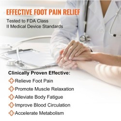 Sähköinen jalkojen verenkierron stimulaattori 3 lämpötilaa 25 tilaa 50 intensiteettiä