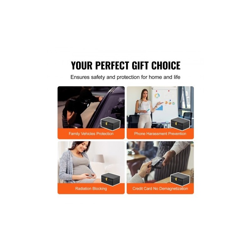 Signaalinsuojauslaatikko PU-nahkainen musta 150×115×74 mm estää WiFi Bluetooth GPS RFID 5G