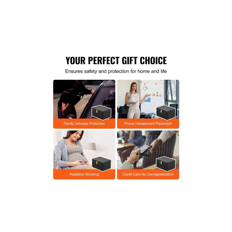 Signaalinsuojauslaatikko PU-nahka musta 160x130x93 mm 5–8 autonavainta avaimille ja puhelimille