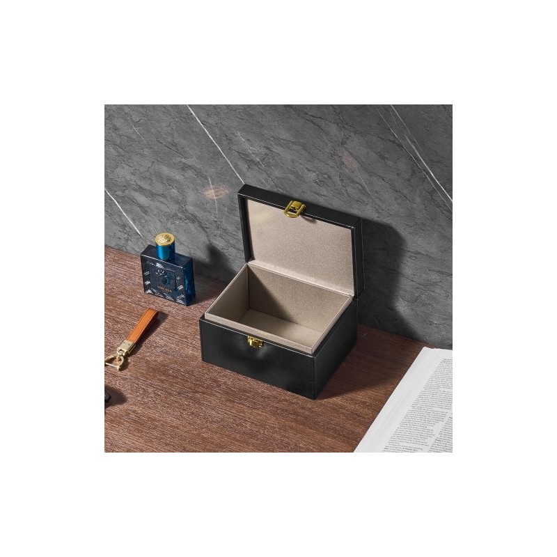 Faraday-laatikko PU-nahka musta 160×130×93 mm 5–8 avainta