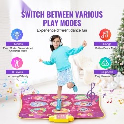 Tanssimatto vinyyli yhdeksän painiketta taitettava kolme pelitilaa