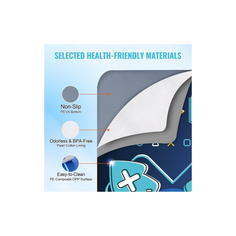 Tanssimatto PEVA pohja kahdeksan painiketta yksin ja kaksin säädettävä äänenvoimakkuus sisäänrakennettu musiikki