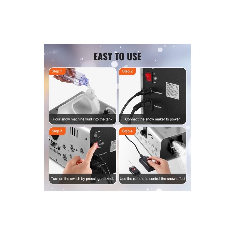 Lumitykki teräsrunko ja polypropeeni 1500 watin 5 litran sisäkäyttöön käsikäyttöinen tai ripustettava