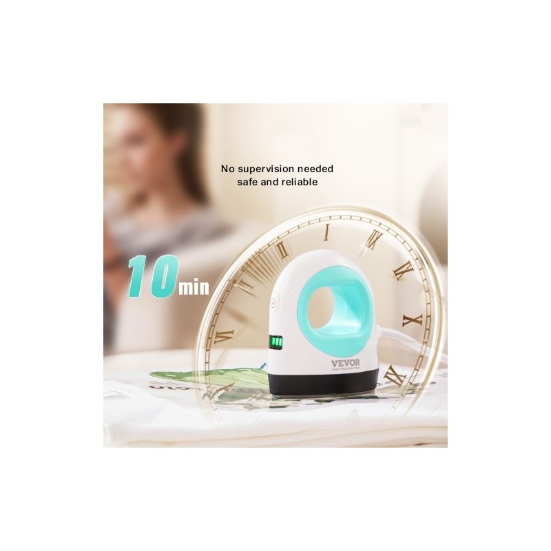 Mini kuumaprässi kompakti kolmitasoinen lämpötilansäätö automaattisammutus T-paitoihin lippiksiin lasinaluksiin vihreä valkoinen