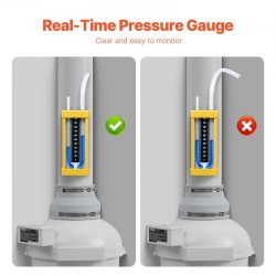 Radonpoistopuhaltimen asennussarja ABS-runko 148–114 mm, 380 CFM, 2 liitintä