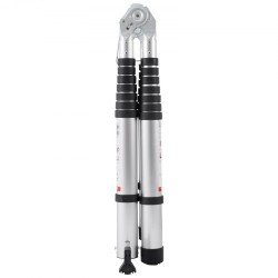 Teleskooppitikas alumiininen 5 m 170 kg kantavuus A mallinen ja suoraksi jatkettava