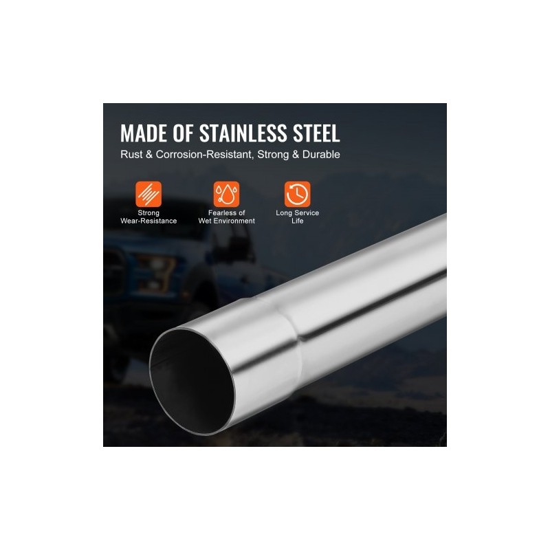 Pakoputkisetti 8-osainen yleismallinen galvanoitua vähähiilistä terästä liukuliitoksilla suurihalkaisijaiset putket