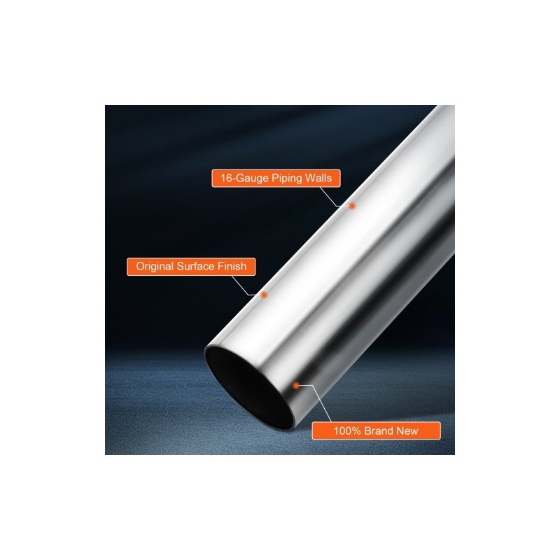 Pakoputkisetti 8-osainen yleismallinen galvanoitua vähähiilistä terästä liukuliitoksilla suurihalkaisijaiset putket