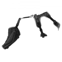 Koiran neopreeninen polvituki keskikoko oikealle takajalalle säädettävällä saranalla heijastavilla reunoilla