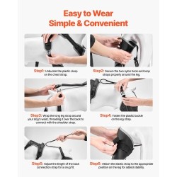 Koiran polvituki neopreeni XL vasemmalle takajalalle saranoitu stabilisaattori heijastavilla reunuksilla