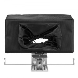 Lattiamallinen teleprompteri alumiiniseos 16 tuumaa puoliläpäisevällä peilillä tukee älypuhelimia Bluetooth-kaukosäätimellä