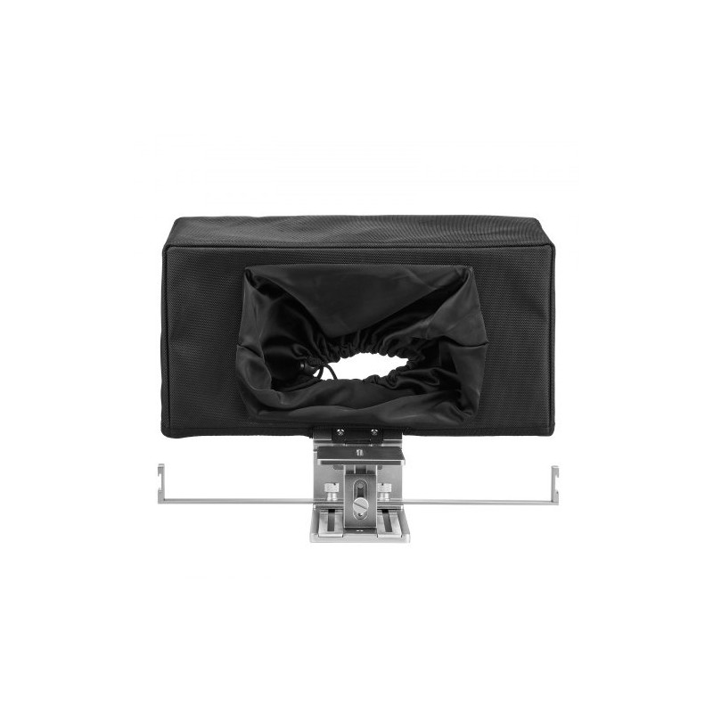 Lattiamallinen teleprompteri alumiiniseos 16 tuumaa puoliläpäisevällä peilillä tukee älypuhelimia Bluetooth-kaukosäätimellä