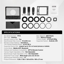 Pöytäteleprompteri 10-tuumainen alumiiniseoksesta ja ABS-muovista tukee järjestelmäkameraa ja älypuhelimia