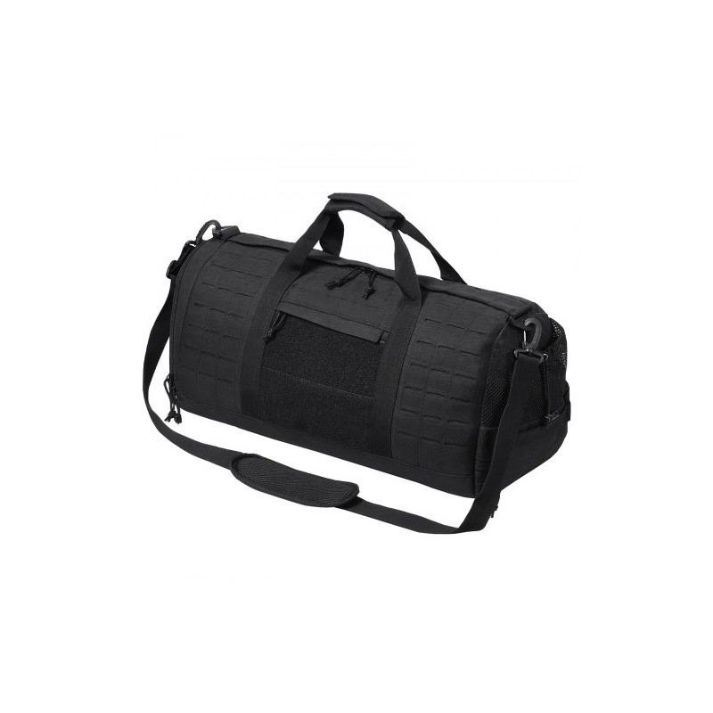 Taktinen duffel-laukku 45L 600D polyesteri musta MOLLE-järjestelmä vedenpitävä kenkäosasto