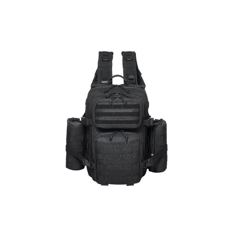 Taktinen reppu 25L 600D polyesteri MOLLE musta vaellukseen