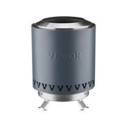 Pöytätakka ruostumatonta terästä sisä ja ulkokäyttöön sininen säilytyspussilla