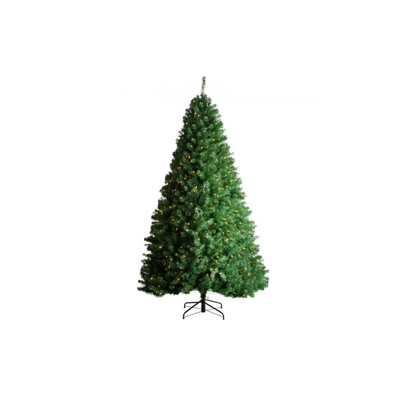 Tekokuusi PVC-oksat noin 2,28 m 1346 oksakärkeä 550 lämmintä LED-valoa metallijalusta