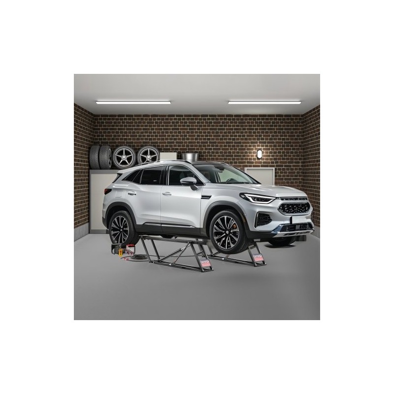 Siirrettävä sähköhydraulinen autonostin 2267,9 kg nostokorkeus 29,8 tuumaa hiilirakenneteräs kaukosäätimellä