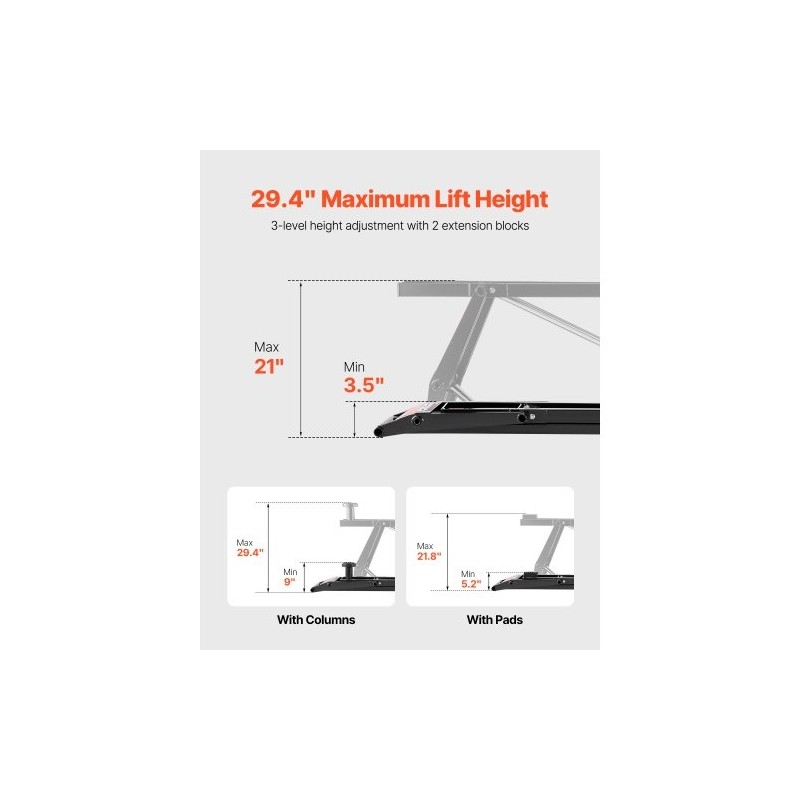 Sähköhydraulinen autonostin 3175 kg hiilirakenneteräsrunko kaukosäädin