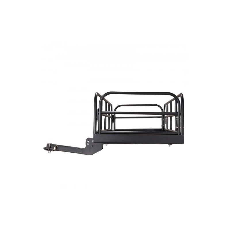 Teräksinen taitettava vetokoukkuun kiinnitettävä tavarakori sopii 2 tuuman vastaanottimeen