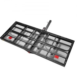 Teräksinen taitettava vetokoukkuun kiinnitettävä tavarakori sopii 2 tuuman vastaanottimeen