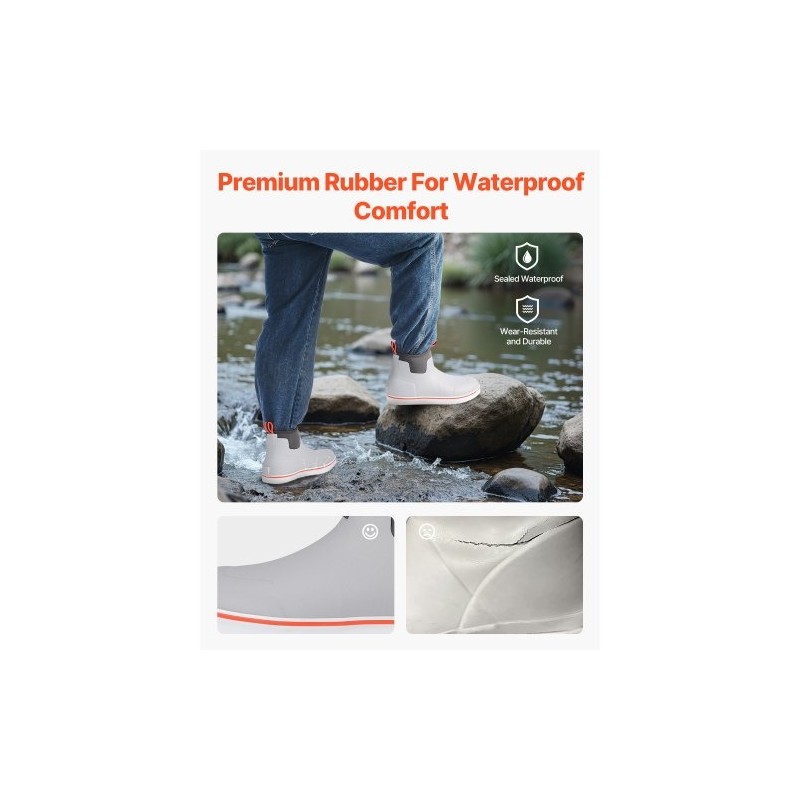 Kumisaappaat miesten kumista koko 13 nilkkapituiset vedenpitävät