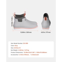 Kumisaappaat miesten kumista koko 13 nilkkapituiset vedenpitävät