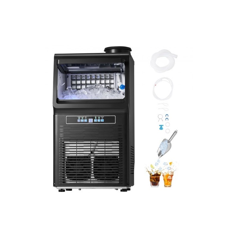 Jääpalakone kompakti ammattikeittiöön 70 paunaa vuorokaudessa 12 paunaa säilytys 36 jääpalaa