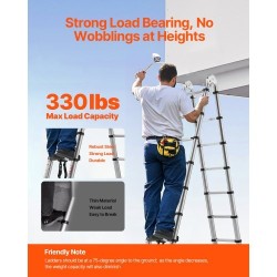 Teleskooppiset A-tikkaat ruostumattomasta teräksestä taitettavat korkeussäädettävät ja tukevat