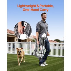 Teleskooppiset A-tikkaat ruostumattomasta teräksestä taitettavat korkeussäädettävät ja tukevat