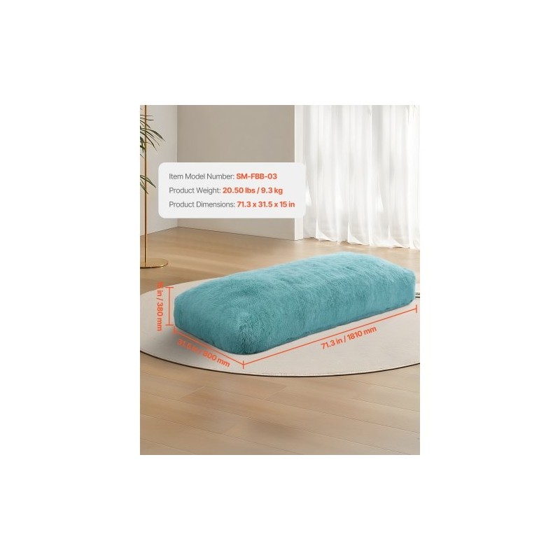 Säkkituoli suuri irrotettavalla pestävällä plyysipäällisellä sininen korkeatiheyksinen vaahtotäyte