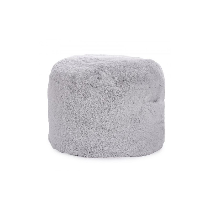 Muunnettava säkkituoli lepotuoli patja pehmeä pörröinen irrotettava pestävä päällinen harmaa