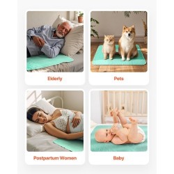 Vuodesuoja lateksiton 34×36 tuumaa 6 kappaletta konepestävä