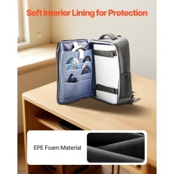 Reppumallinen kuljetuslaukku PS5 ja PS5 Slim konsoleille nailonista EPE-vaahtovuorella musta