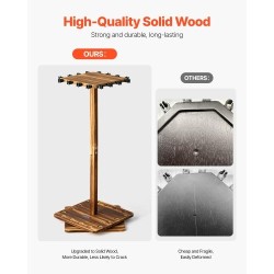 Vapateline mäntypuinen lattialle 16 vavalle 360 asteen pyörivä