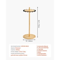 Mäntypuinen vapateline lattialle enintään kuudelletoista vavalle vakaalla jalustalla