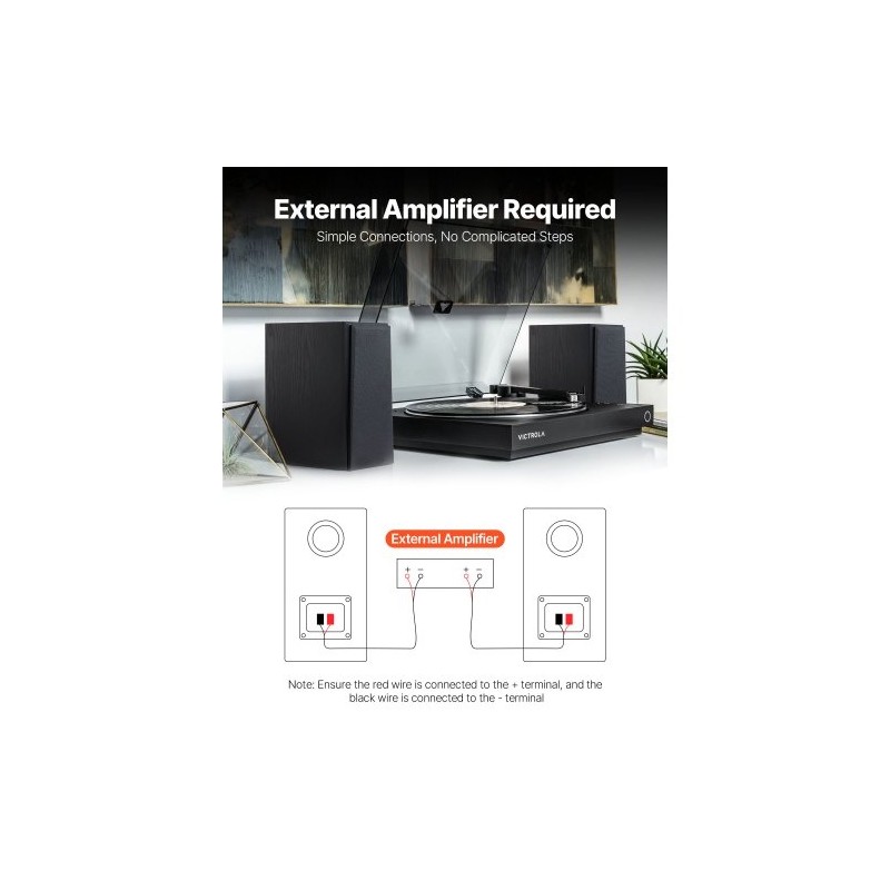 Passiivinen hyllykaiutinpari MDF-puukotelo kotikäyttöön stereo 100W musta