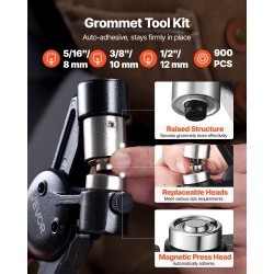 Purjerenkaiden työkalusarja alumiiniseos yhdeksänsataa purjerengasta kolmessa koossa