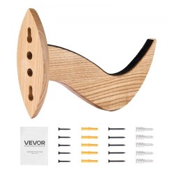 Seinään kiinnitettävä vaakasuuntainen lautateline tuhkapuusta pehmustetuilla kosketuspinnoilla yhden tason