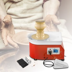 Sähköinen dreijakone 25-senttinen dreijalevy 280-watin moottori jalkapoljin roiskesuoja muotoilutyökalusetti hiljainen käynti